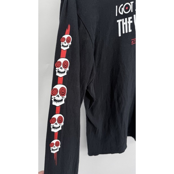 Vortex T Shirt Womens 2XL Atlanta Bar Graphic Edgy Urban Punk Skull Grunge Goth - Picture 5 of 7